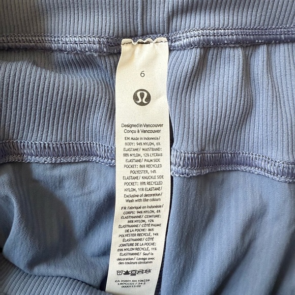 NWT Lululemon Dance Studio HR Short 3.5” Oasis Blue Size 6 - Picture 9 of 9